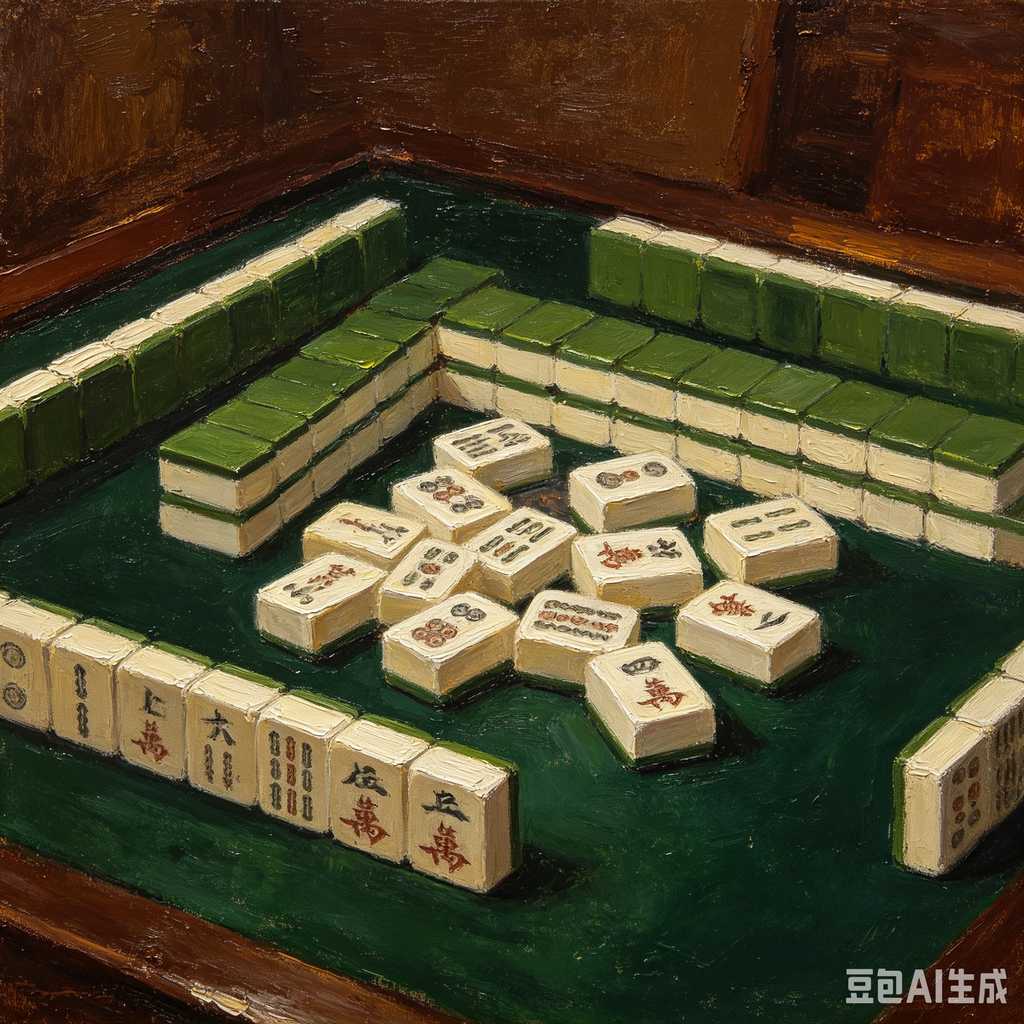 trendy color mahjong set